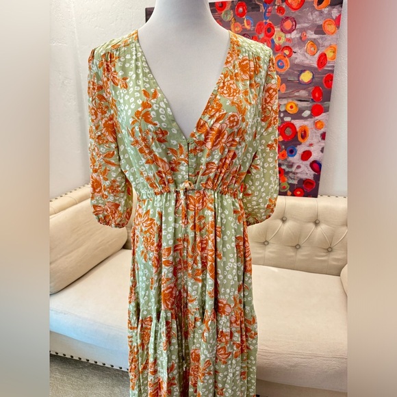 Abel The Label floral maxi dress size M - Picture 2 of 8